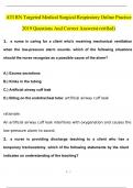ATI RN Targeted Medical Surgical&colon; Respiratory Online Practice 2019