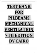 TEST BANK FOR PILBEAMS MECHANICAL VENTILATION 7TH EDITION BY CAIRO
