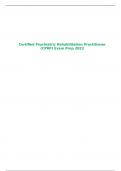 Certified Psychiatric Rehabilitation Practitioner (CPRP) Exam Prep 2023
