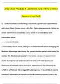 Ahip 2024 Module 4 Exam with Verified Solutions&period;