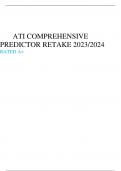 ATI Comprehensive Predictor First Retake 2023  2024