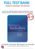 Test Bank For Varney’s Midwifery 6th Edition By King | 2019-2020 | 9781284160215 | Chapter 1-38  | Complete Questions And Answers A+