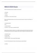 NSCA-CSCS Exam 2023 with 100&percnt; correct answers
