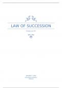 Lecture notes Law Of Succession 273 