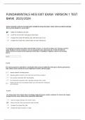 Fundamentals Hesi Exit Exam 2023&sol;2024 Questions And Verified Answers 