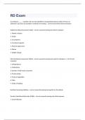 RD Exam 2023 with 100&percnt; correct answers