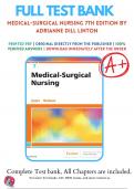 Test Bank for Medical-Surgical Nursing 7th Edition By Adrianne Dill Linton; Mary Ann Matteson (2020-2021) 9780323554596 Chapter 1-63 Questions and Answers A+