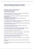 CDL Air Brakes Practice Test &num;1
