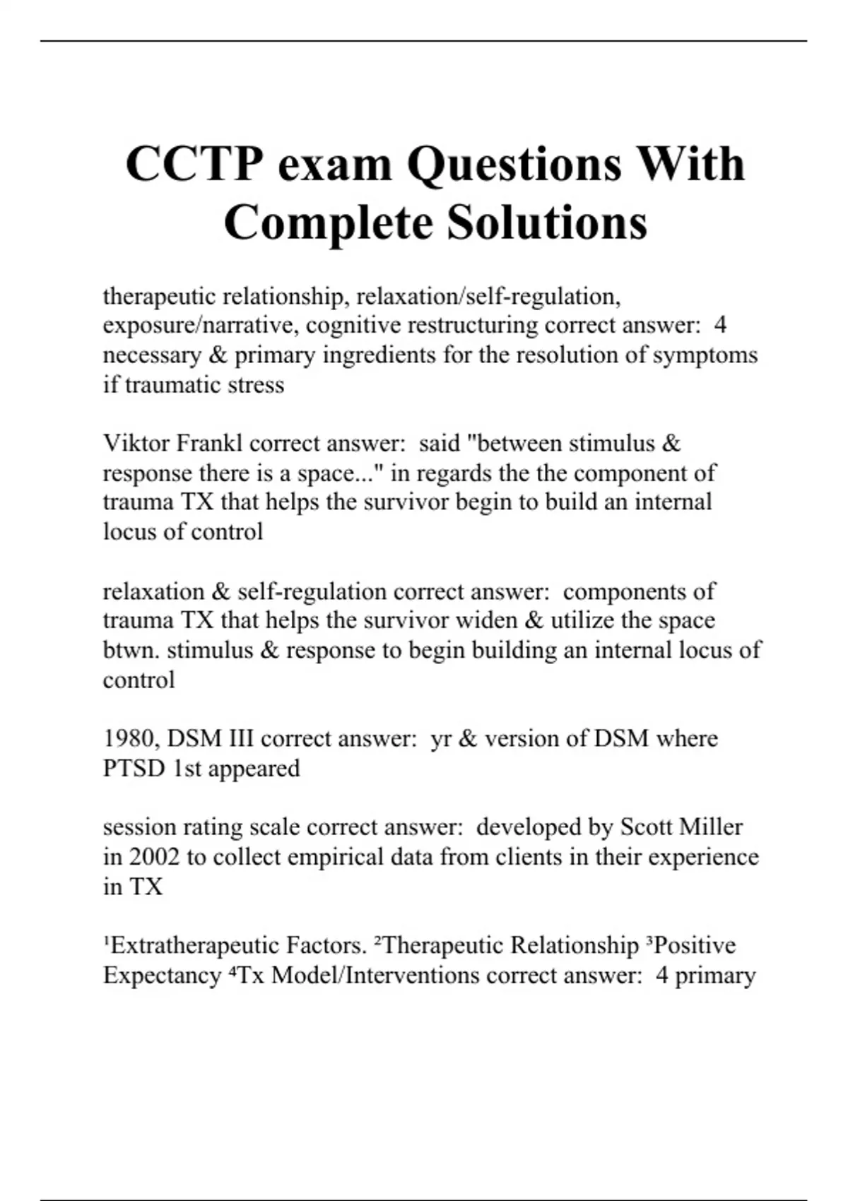 CCTP exam Questions With Complete Solutions - CCTP - Stuvia US