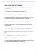 WELDING SAFETY TEST&vert;UPDATED&VERIFIED&vert;100&percnt; SOLVED&vert;GUARANTEED SUCCESS