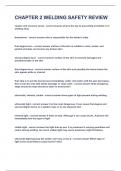 CHAPTER 2 WELDING SAFETY REVIEW&vert;UPDATED&VERIFIED&vert;100&percnt; SOLVED&vert;GUARANTEED SUCCESS