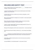 WELDING AWS SAFETY TEST&vert;UPDATED&VERIFIED&vert;100&percnt; SOLVED&vert;GUARANTEED SUCCESS