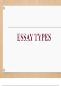 Essay types presentation 
