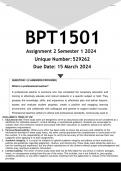 BPT1501 Assignment 2 (ANSWERS) Semester 1 2024 - DISTINCTION GUARANTEED