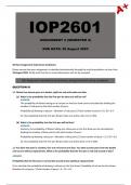 IOP2601 Assignment 2 Semester 2 - Due: 29 August 2023