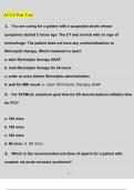 ACLS Post Test Questions and Answers 2023 (Verified Answers)