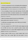 AHA ACLS Written Test Questions and Answers 2023 &lpar;Verified Answers&rpar;
