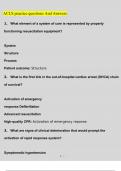 ACLS practice Questions and Answers 2023 &lpar;Verified Answers&rpar;