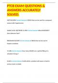 PTCB EXAM QUESTIONS & ANSWERS ACCURATELY SOLVED&period;
