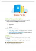 Driver’s Education Notes full course