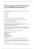 WGU Study guide for D073 &lpar;Overview of course&rpar; With Correct Answers&period;