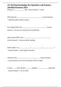 911 Driving Knowledge Test Questions and Answers &lpar;Verified Answers&rpar; 2023