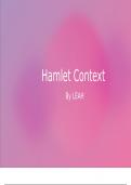 Hamlet Context Powerpoint