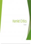 Hamlet Literary Critics