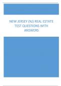 NEW JERSEY (NJ) Real Estate Test Questions with Answers 2023