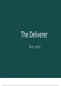 The deliverer analysis