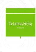 The Lammas Hireling analysis