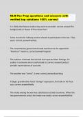 NLN Pax Prep questions and answers with  verified top solutions 100&percnt; correct