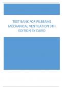 Test Bank for Pilbeams Mechanical Ventilation 9th Edition by Cairo