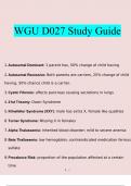 WGU D027 Study Guide questions and answers} Latest 2023 - 2024 (verified answers)