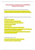 Asthma educator certification Exam &lpar;GRADED A&rpar; Questions and Answers
