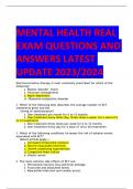 MENTAL HEALTH REAL EXAMS COMBINED
