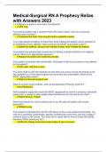 Medical-Surgical RN A Prophecy Relias with Answers 2023