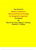 Test Bank - Hamric & Hanson's  Advanced Practice Nursing An Integrative Approach 7th Edition By Mary Fran Tracy, Eileen T. OGrady, Susanne J. Phillips | All Chapters, Latest Edition|  