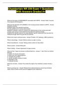 Chamberlain NR 226 Exam 1 Questions With Answers Graded A&plus;