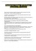 Chamberlain College&period; NR 224 Exam 1&period; Questions With Answers