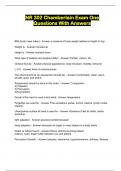 NR 302 Chamberlain Exam One Questions With Answers