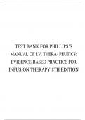 Phillips's Manual of I.V. Therapeutics Evidence-Based Practice for Infusion Therapy Eighth Edition by Lisa Gorski (Author) with complete solution