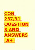 CON 237 DAU QUESTIONS AND ANSWERS 100% CORRECT