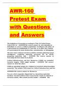 AWR-160 Pretest Answers(AWR-160-W WMD/Terrorism Awareness for Emergency Responders)