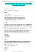 Test bank for Gordis Epidemiology 6th Edition Celentano -latest-2023