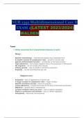 NUR 2392/ NUR2392: MULTIDIMENSIONAL CARE II/ MDC 2 EXAM 1 (LATEST 2023/2024) WALDEN
