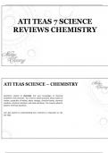 ATI TEAS 7 SCIENCE  REVIEWS CHEMISTRY