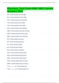 Pharmacy Tech Exam With 100&percnt; Correct Answers 2023 