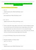 ATI TEAS 7 Math Study Guide Questions with Answers and  Explanations Latest