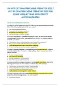 RN VATI EXIT COMPREHENSIVE PREDICTOR 2022 /  VATI RN COMPREHENSIVE PREDICTOR 2022 REAL  EXAM 180 QUESTIONS AND CORRECT  ANSWERS|AGRADE